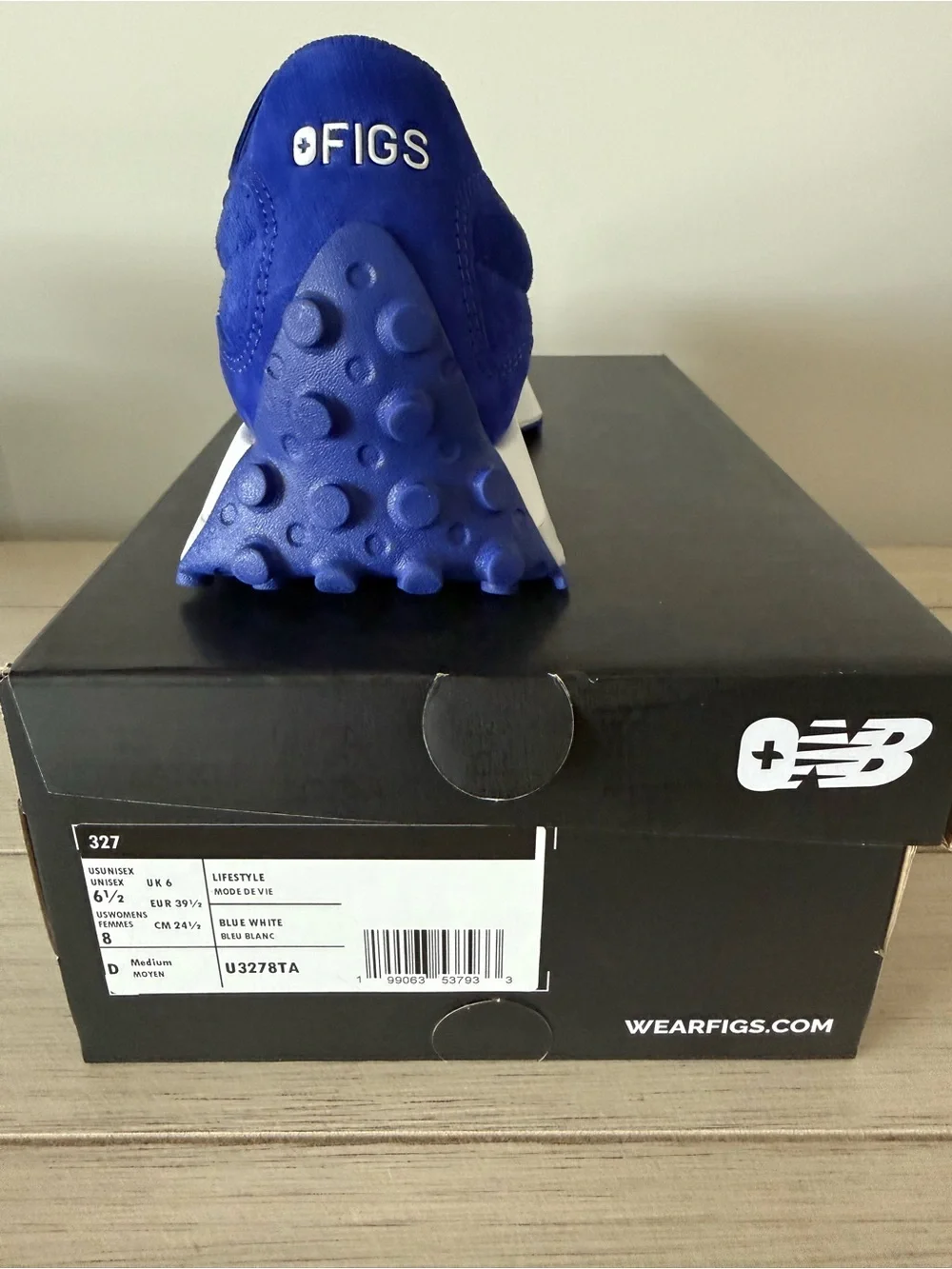 New Balance x Fig Royal Blue Suede 327